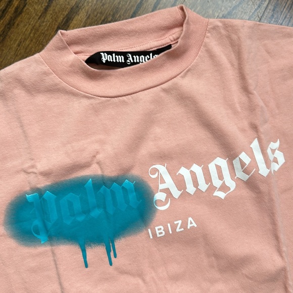 Palm Angels Sprayed Ibiza T-Shirt Size S - Picture 8 of 10